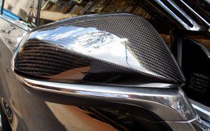 Накладки на зеркала карбоновые для Lexus RX 2015-